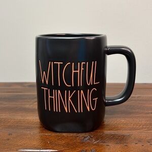 Rae Dunn • “Witchful Thinking” Black Halloween Mug